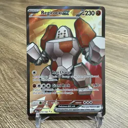 Pokemon TCG Regirock EX Destined Rivals Ultra Rare Card 214/182 Mint Condition - Image 1