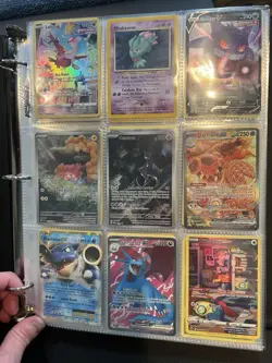 Huge Binder Of Pokemon Card Collection Lot binder Wotc Holos Vintage 50+ Pages - Image 1