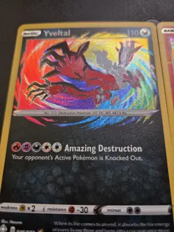Pokemon TCG Yveltal 046/072 And Reshiram 017/072 Set 2 Cards Amazing Rare NM - Image 3