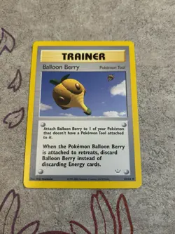 Pokemon TCG Balloon Berry Neo Revelation 60/64 Unlimited Uncommon Card WOTC NM - Image 1