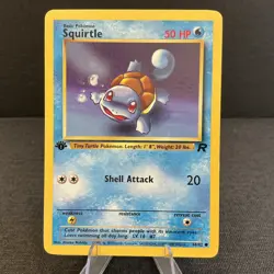 Squirtle 68/82 1st Edition Team Rocket 2000 Vintage Pokemon TCG Card - Image 1