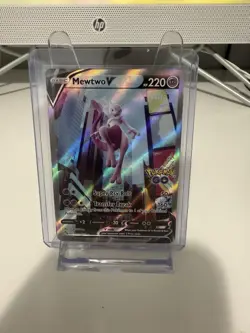 Pokemon Go Mewtwo v Full Alr Art Holo Ultra Rare Card 072/078 Pokemon TCG NM - Image 1