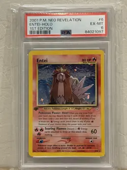 Pokemon Neo Revelation Enter 1st Edition Holo Card #6/64 2001 - Image 1