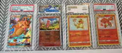 Pokemon Graded Cards - Charizard, Charmander, Chameleon -PSA 9/ACE 10 Read Desc - Image 1