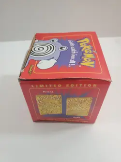 23K Gold Plated POLIWHIRL Trading Card 1995 Burger King Pokemon NIP Sealed - Image 3
