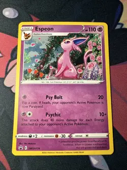 Espeon SWSH174 - Black Star Promo - Cosmos Holo Pokemon Card - Near Mint (NM)180 - Image 1