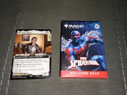 NYCC COMIC CON Magic The Gathering Spider-Man BLUE Welcome Deck & PROMO CARD - Image 1