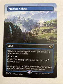 Mistrise Village (Borderless) Tarkir: Dragonstorm Regular - Image 1