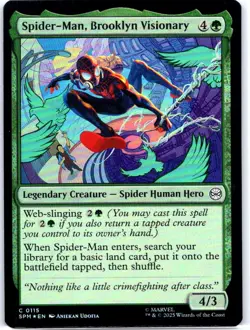 #115 Spider-Man, Brooklyn Visionary Marvel's Spider-Man Common Foil - Image 1