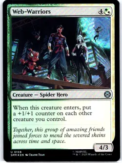 #159 Web-Warriors Marvel's Spider-Man Uncommon Foil - Image 1