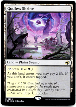 Godless Shrine (Foil) - [Edge of Eternities] MTG Magic - *Shock Land* ⚪💀 - Image 3