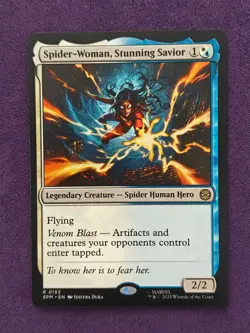MTG Spider-Woman Stunning Savior Regular Rare Marvel Spider-Man 2025 - Image 1