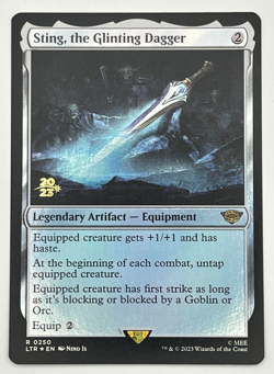 Sting, the Glinting Dagger Prerelease Foil Promo The Lord of the Rings LTR 0250 - Image 1