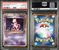 Mewtwo PSA 10 2023 Pokemon CLK Japan 014/032 Classic Kira Card - Image 3