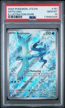 2025 POKEMON JTG EN-JOURNEY TOGETHER ILLUSTRATION RARE #161 ARTICUNO PSA 10 - Image 1