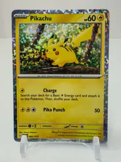 PIKACHU - McDonald's Promo 002/015 M24 EN 2024 Happy Meal Holo Foil Pokemon 2025 - Image 1