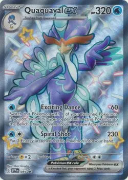 QUAQUAVAL EX SVP084 SCALET & VIOLET POKEMON (SHINY FULL ART PROMO, NM) - Image 1