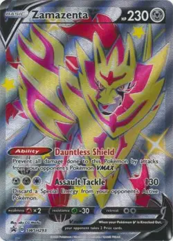 ZAMAZENTAV SWSH293 SWORD & SHIELD POKEMON (SHINY FULL ART PROMO, NM) - Image 1
