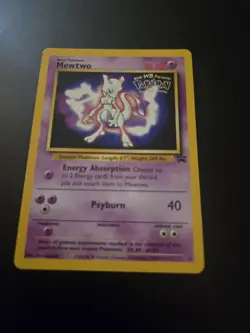 Pokemon Mewtwo Promo - WB Kids Pokemon The First Movie Black Star #3 (1999) - Image 1