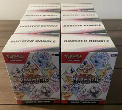 Pokemon TCG SV8.5 Prismatic Evolutions Booster Bundle Lot - 8 Bundles Sealed - Image 4