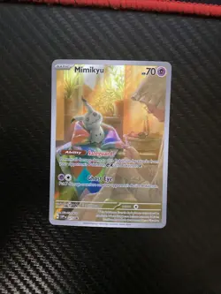 Mimikyu SVP075 Black Star Promos Paldean Fates Full Art Holo Pokemon TCG 2024 NM - Image 1