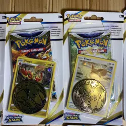 Pokemon Brilliant Stars Checklane Blister Pack - Eevee or Flapple - Lot of 10 - Image 3