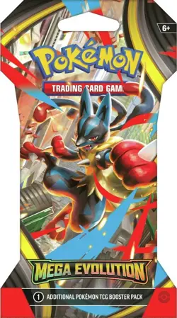 Pokemon TCG: Mega Evolution (ME01) Sleeved Booster Pack - Sealed, Unweighed - Image 1