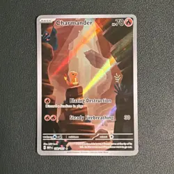 2023 Pokemon Charmander 168/165 Scarlet Violet 151 Illustration Rare Holo NM - Image 1