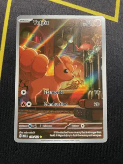 Pokemon TCG Mega Evolution Vulpix 138/132 Illustration Rare IR Pack Fresh - Image 1