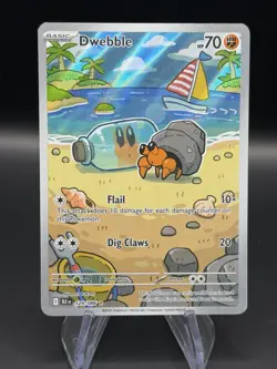 Dwebble IR 129/086 Sv: Black Bolt Pokemon 2025 Illustration Rare - Image 1