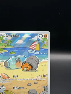 Dwebble IR 129/086 Sv: Black Bolt Pokemon 2025 Illustration Rare - Image 4
