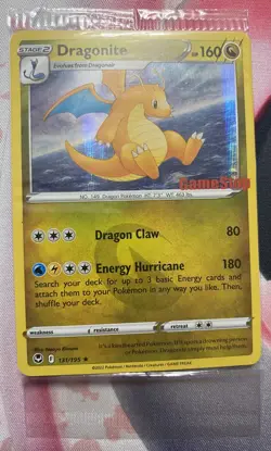 SEALED Pokemon Dragonite 131/195 Silver Tempest GameStop Stamped Holo Rare Promo - Image 1