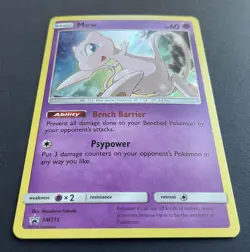 Pokemon Card MEW SM215 Rare Black Star Promo - NM/M - Image 3