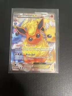 Pokemon TCG Flareon-EX Generations Holo Full Art Ultra Rare Card RC28-32 MP - Image 1