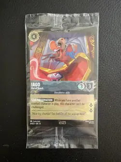 2025 Disney Lorcana D23 Promo Iago 8/D23 Gold Member Exclusive Foil Card Sealed - Image 1