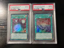 2021 Yu-Gi-Oh! Cyber Strike Holo PSA 8 Graded Lot (2) Spell Card 1st Edition - Image 2
