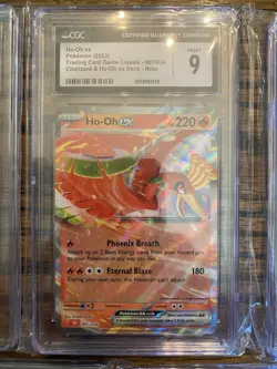 Pokemon Lot Of 9 CGC Graded Cards Pikachu Ho-Oh Maushold etc. - Image 5