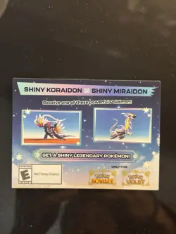🌎 Pokemon Shiny Koraidon or Miraidon CODE CARD Gamestop - SENT FAST 🌎 - Image 1