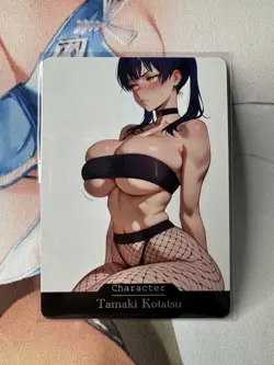 Tamaki Kotatsu Fire Force hentai Anime Doujin Waifu Custom Art Card - Image 1