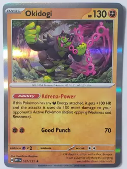 HOLO Okidogi 057/131 NM / M Prismatic Evolutions Pokemon Card $2 Combined Ship - Image 1