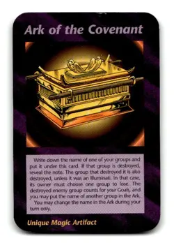 Ark of the Covenant card Unlimited INWO Illuminati New World Order LP - Image 1