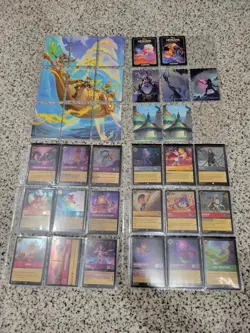 Huge Lot! Lorcana TCG Cards Approx 40 Pages! Over 700 Cards! Holos And Commons - Image 2