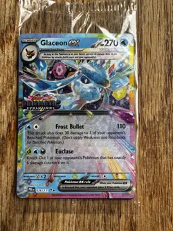 Glaceon Ex Stamped Pokemon Prismatic Evolutions Promo Surprise Box Sealed - Image 3