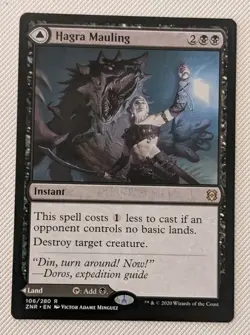 MTG Zendikar Rising Rare HAGRA MAULING NM - Image 1