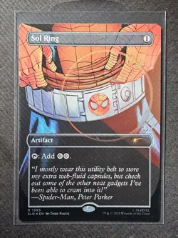 MTG Sol Ring R (1993) (Rainbow Foil) Spiderman Secret Lair Drop Series - Image 1