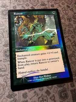 MTG: Rancor, RETRO FOIL, Regular, Common, Urza's Legacy - Image 5