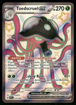 Toedscruel ex - 213/091 Shiny Ultra Rare Holo NM Pokemon SV: Paldean Fates - Image 1
