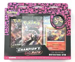 Pokemon TCG Champion's Path Pin Collection Motostoke Gym New In sealed Box - Image 1