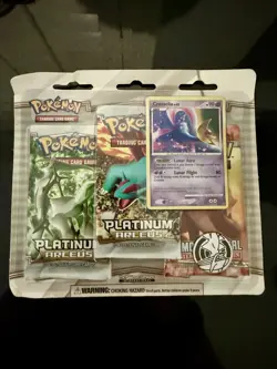 Pokemon TCG 2009 Platinum Arceus/Mysterious Treasures 3 Pack Blister Sealed - Image 1