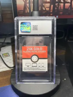 Pokemon Gengar Sticker 24K Gold Plated Striking Popping Candy Cgc 8.5 - Image 2